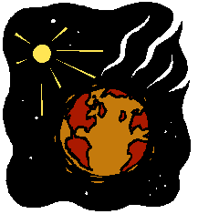 温暖化する地球イメージ
